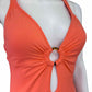 BLEU by Rod Beattie NWT Coral One Piece Halter Swimsuit Size 8