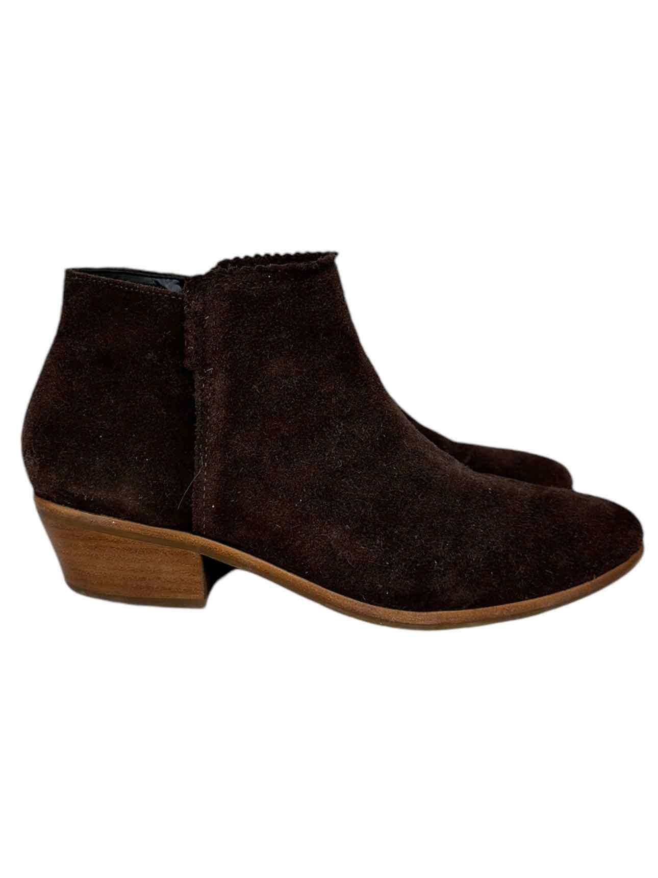 Jack Rogers Chocolate Brown Suede Bailee Booties Size 9