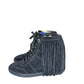 Louis Vuitton Black Millenium Wedge Sneaker Size 37.5