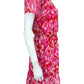 AQUA Pink Printed Mini Dress Size M