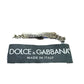 DOLCE & GABBANA Gray Mongolian Lamb Peacoat Size 42