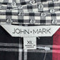 JOHN MARK Plaid And Floral Blouse Size XL