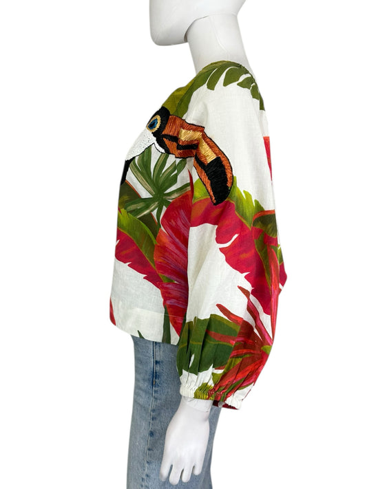 FARM Rio Tropical Blouse Size XS