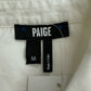 PAIGE White Button-Down Shirt Size M