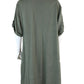 Flax Green 100% Linen Midi Dress Size L