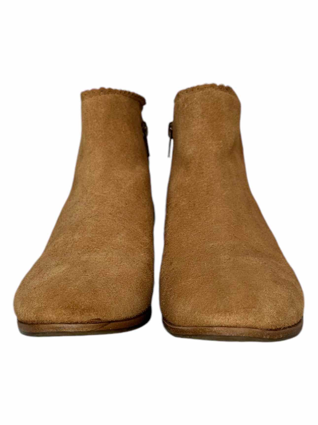 Jack Rogers Tan Suede Bailee Booties Size 9