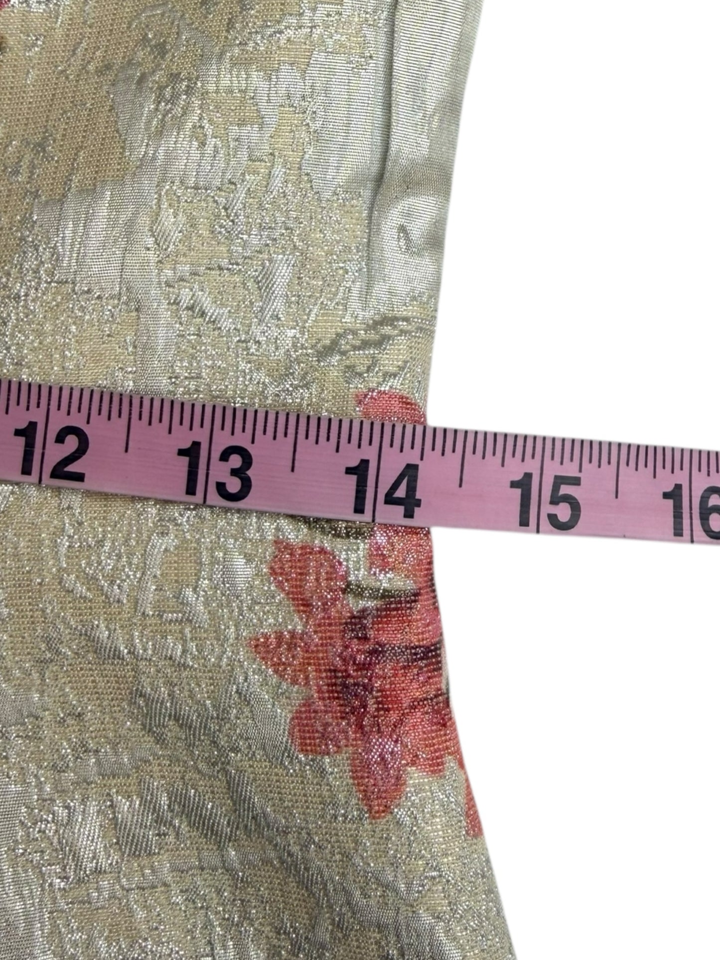 VINCE CAMUTO Metallic Floral Jacquard Mini Dress Size 4