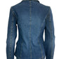 Ann Taylor Blue Denim Double Breasted Jacket Size 2