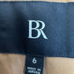 BANANA REPUBLIC Brown Wool Captain's Blazer Size 6