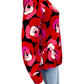 Kate Spade Red Floral Ruffle Blouse Size S