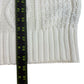 J. Crew White Organic Cotton Cable Knit Sweater Size M