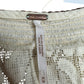 Free People Cream Embroidered Blouse Size M