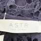Astr Navy Blue Crochet Lace Cocktail Dress Size S