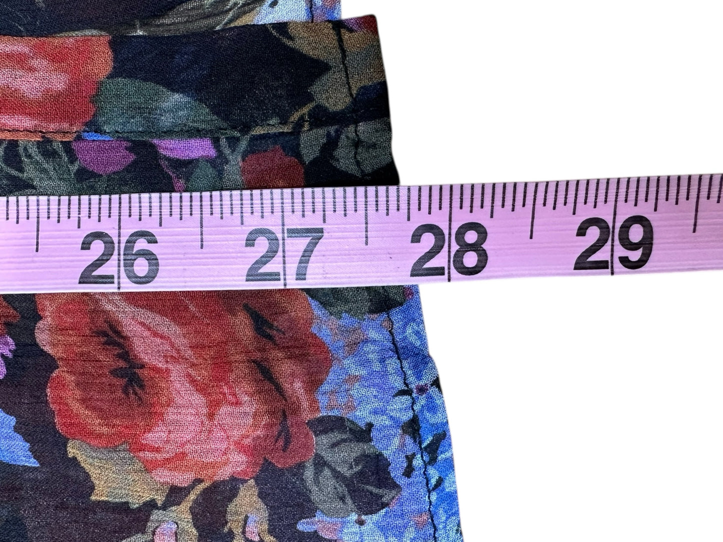 PAIGE 100% Silk Floral Print Blouse Size L