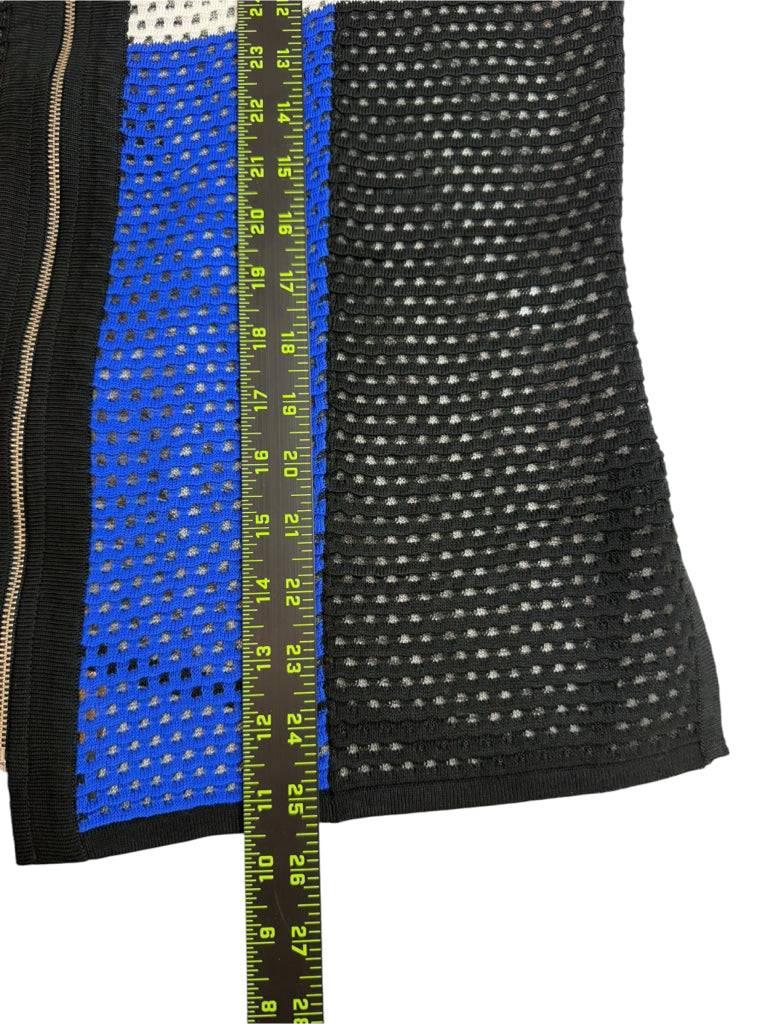 MING WANG Colorblock Knit Jacket Size S