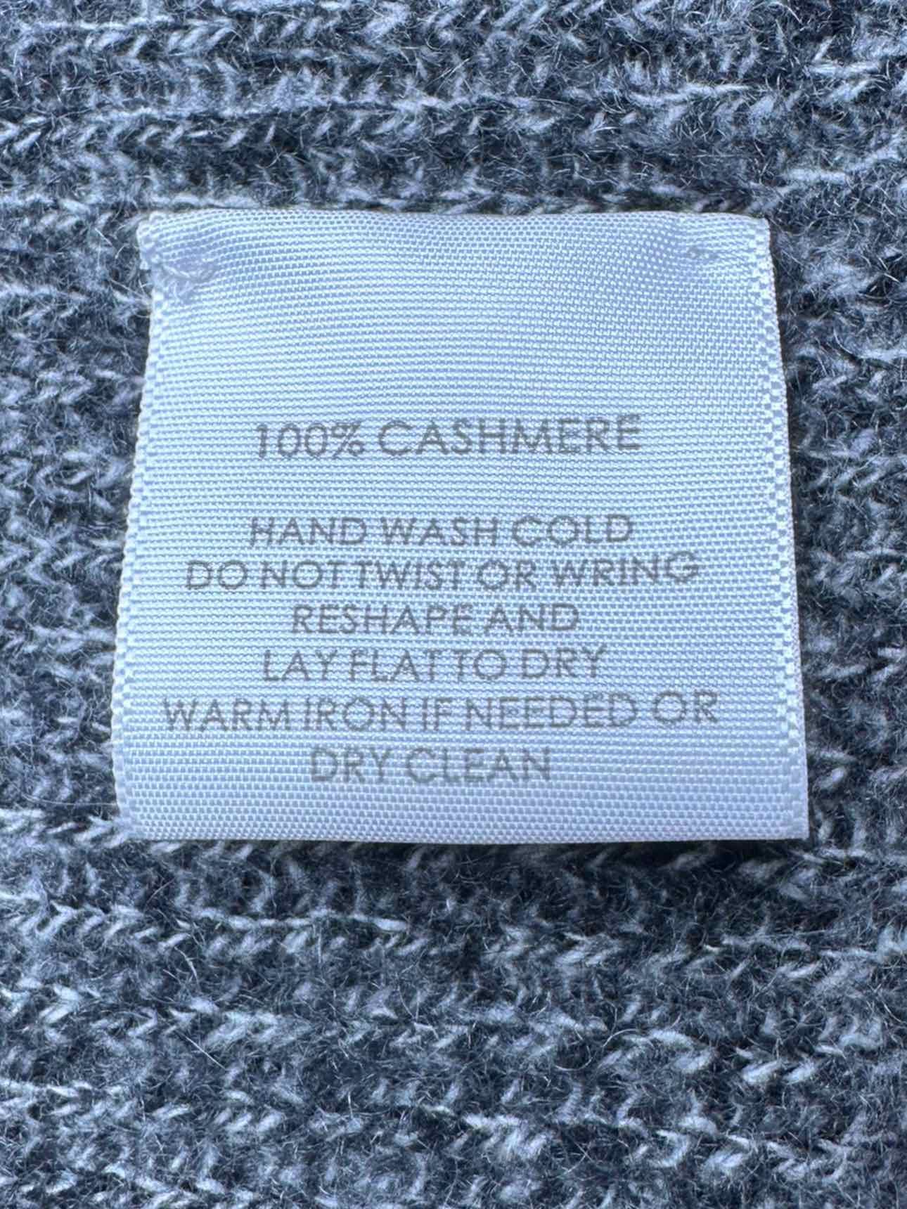 WHITE + WARREN 100% Cashmere Gray Cardigan Size L