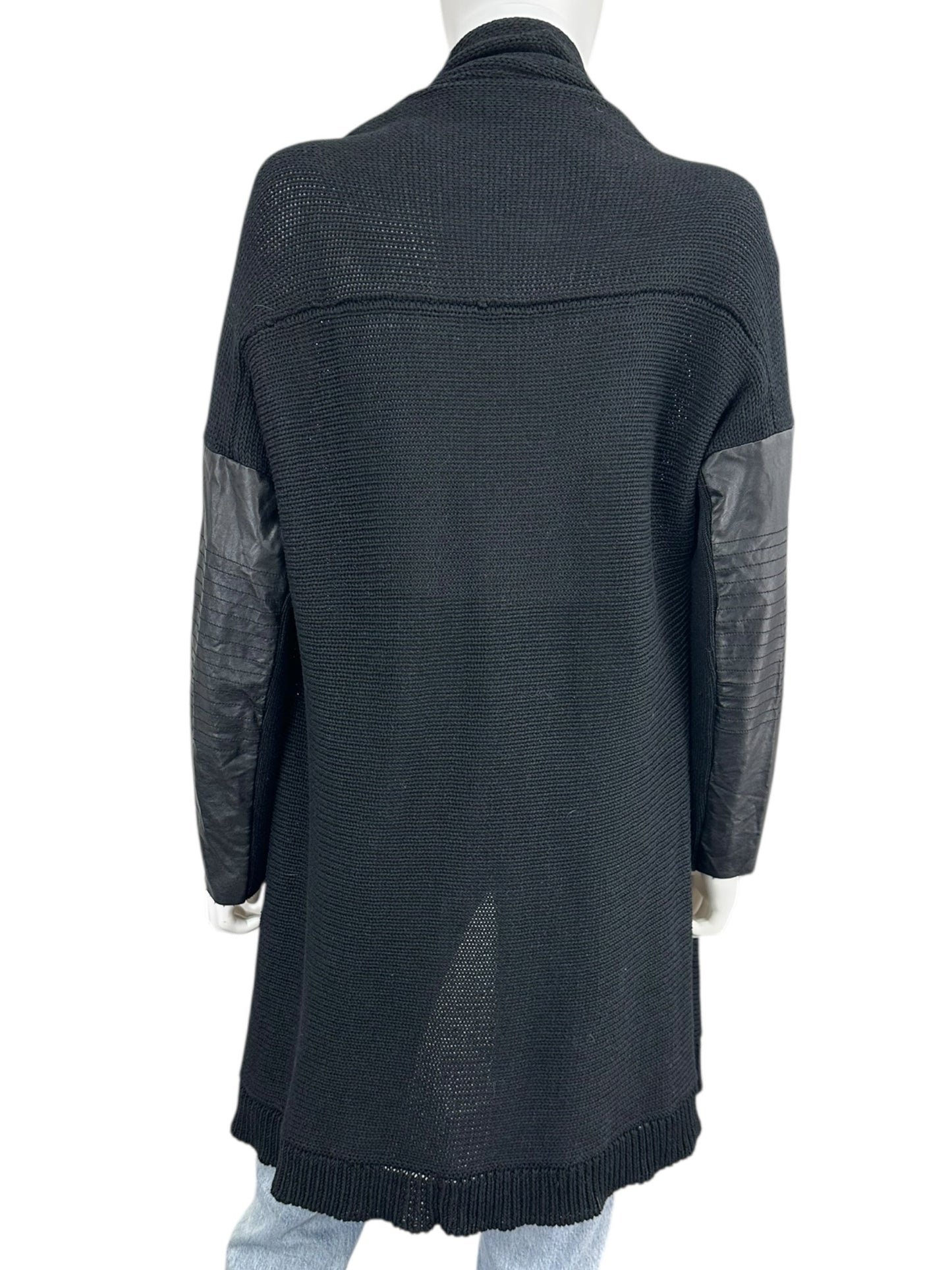 Stella Carakasi Black Cotton Sweater Cardigan Size XS