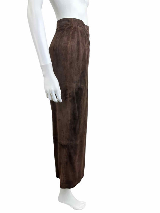 ESCADA NWT Brown Suede Maxi Skirt Size 4