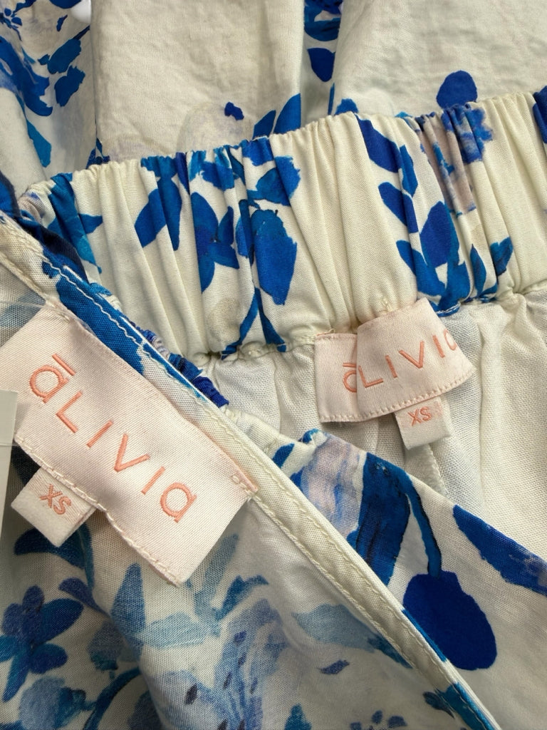 ALIVIA Blue Floral Lynn Top and Anessa Skort Size XS