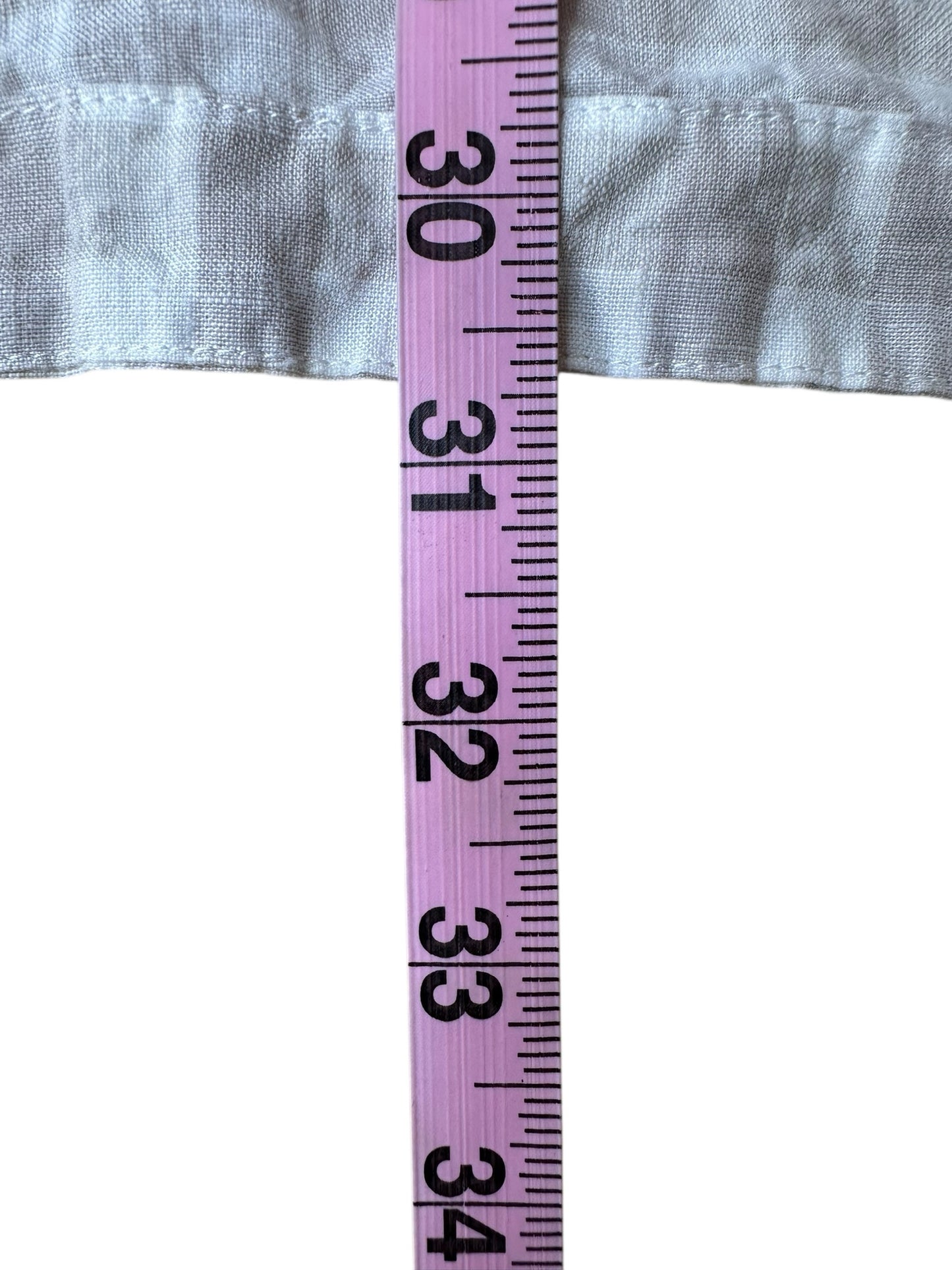 Johnny Was WORKSHOP 100% Linen Adele Gingham Check Button-Down Shirt Size L