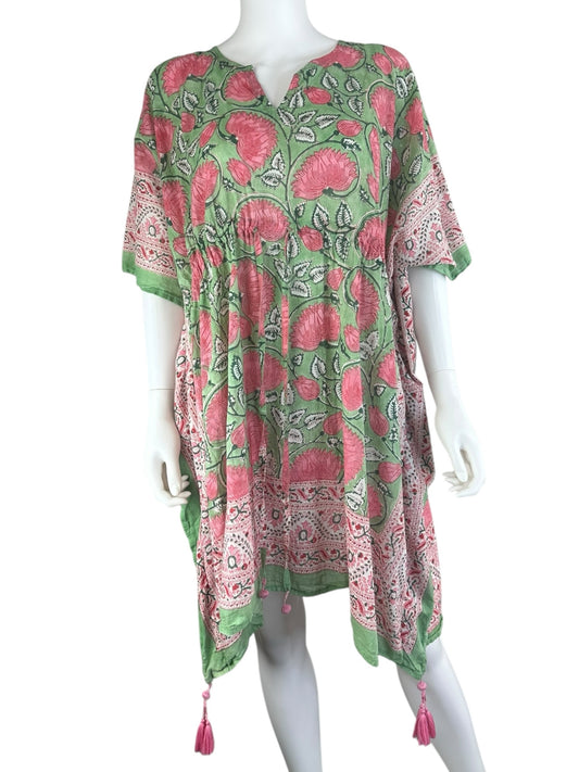 PAX PHILOMENA Francis Floral Short Kaftan Size O/S