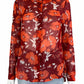 cabi Red Floral Button-Down Size XS