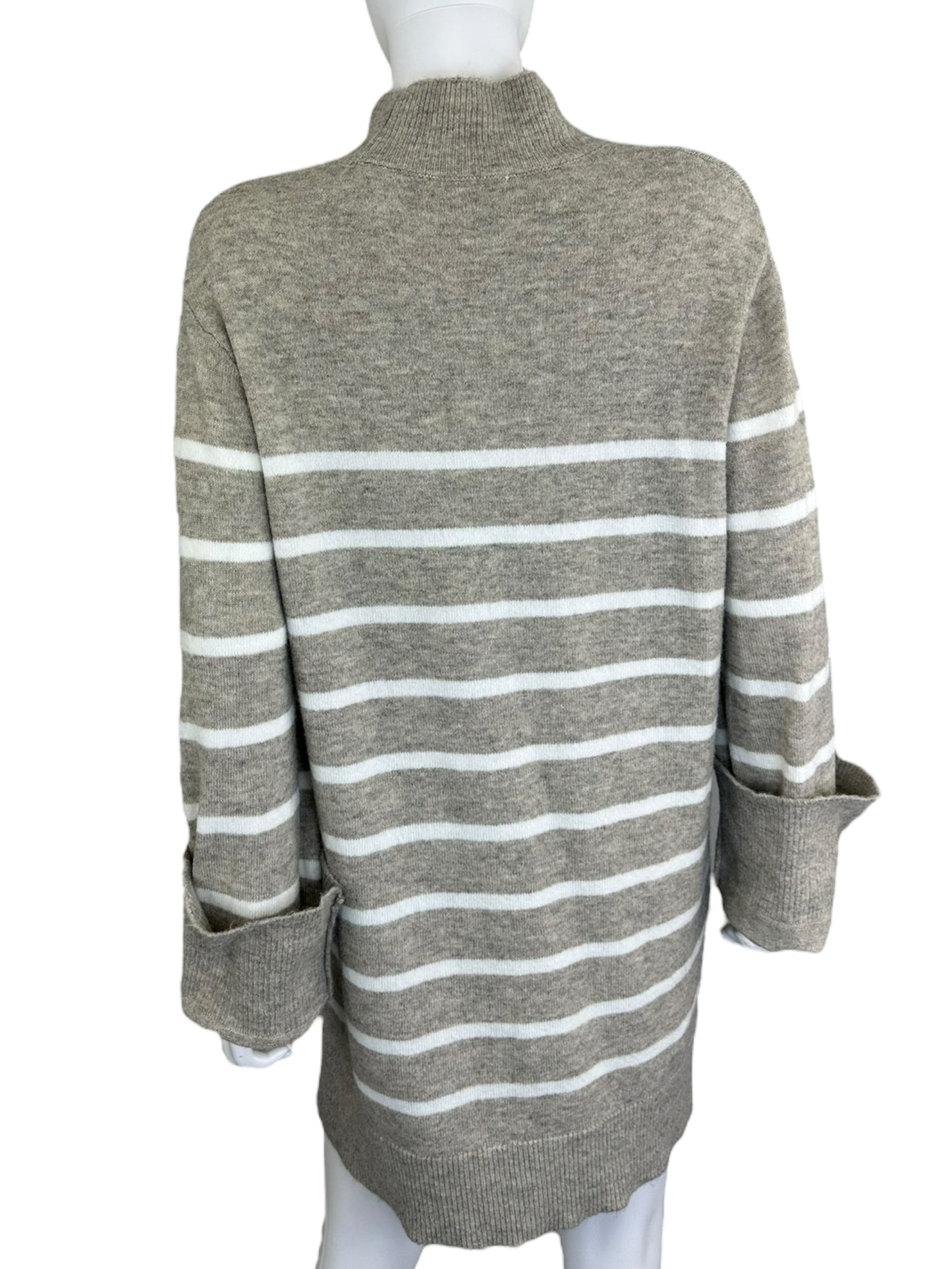Z SUPPLY NWT Beige Striped Sweater Dress Size S