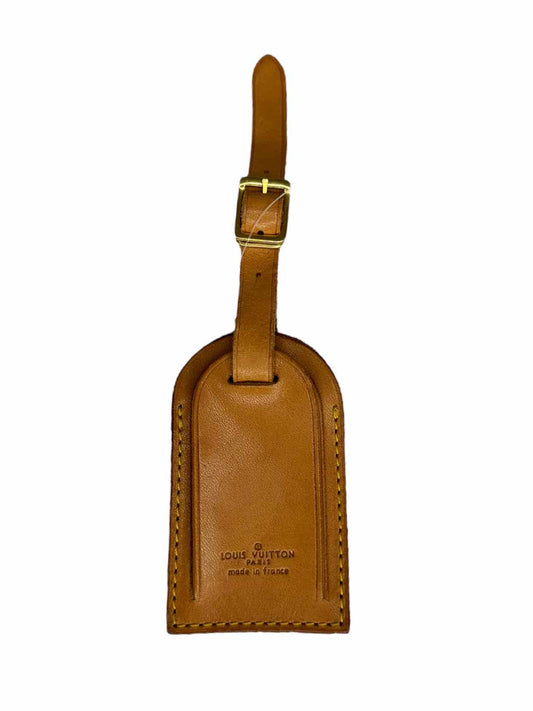 LOUIS VUITTON Vachetta Brown Leather Luggage Tag