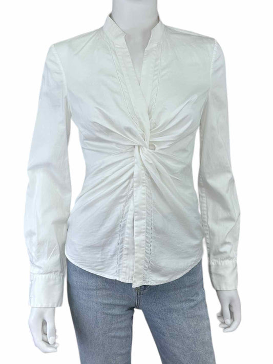 Diane von Furstenberg White 100% Cotton Top Size 4