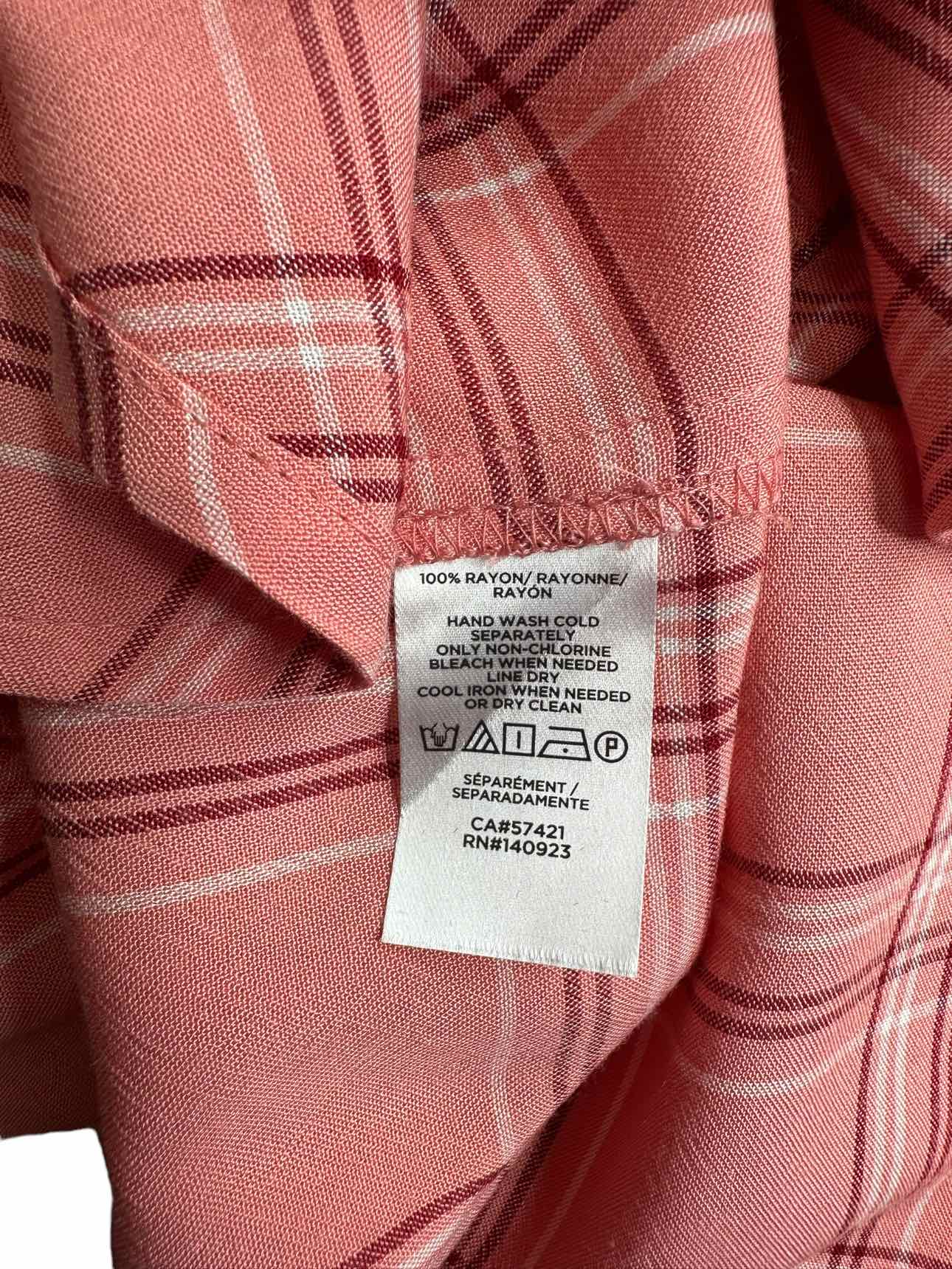 LOFT NWT Plaid Blouse Size XL