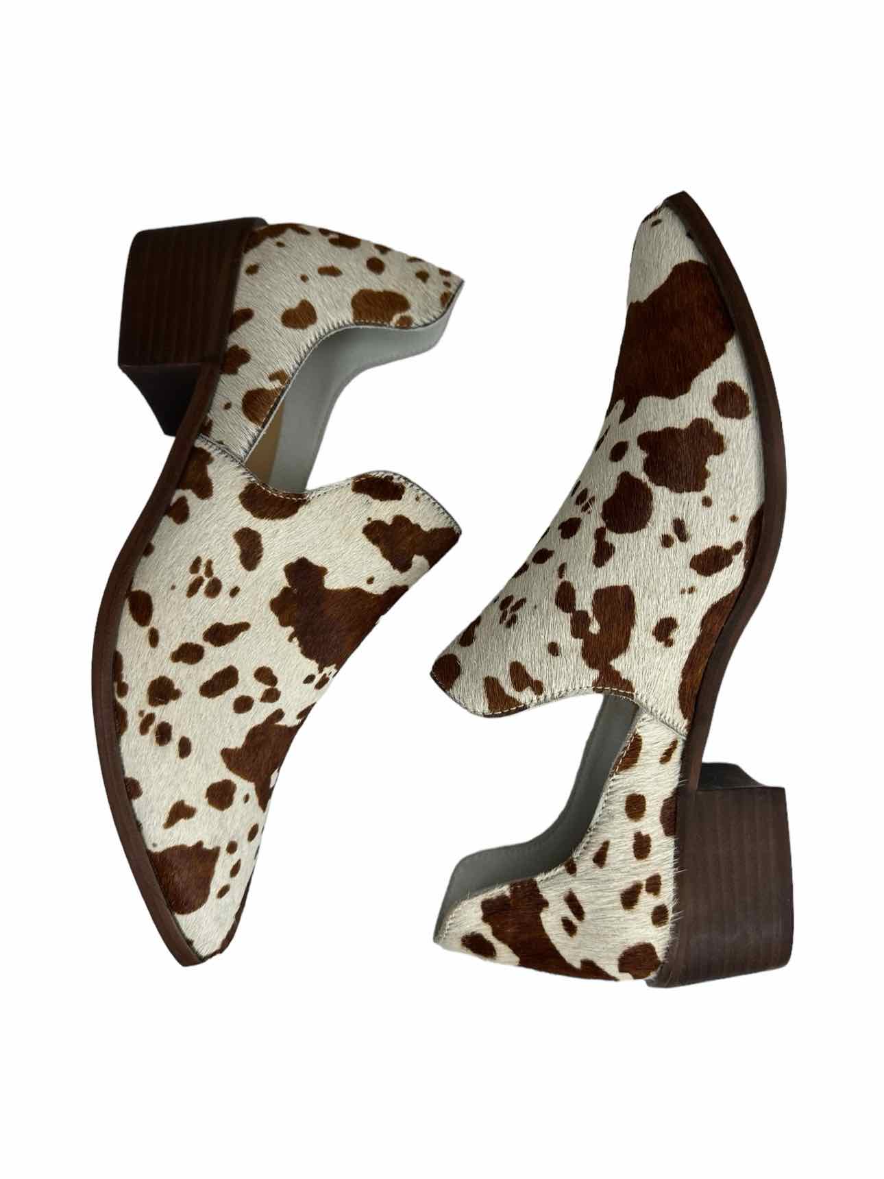 CHINASE LAUNDRY NWT FORTUNE Cow Print Cowhide Bootie Size 8.5