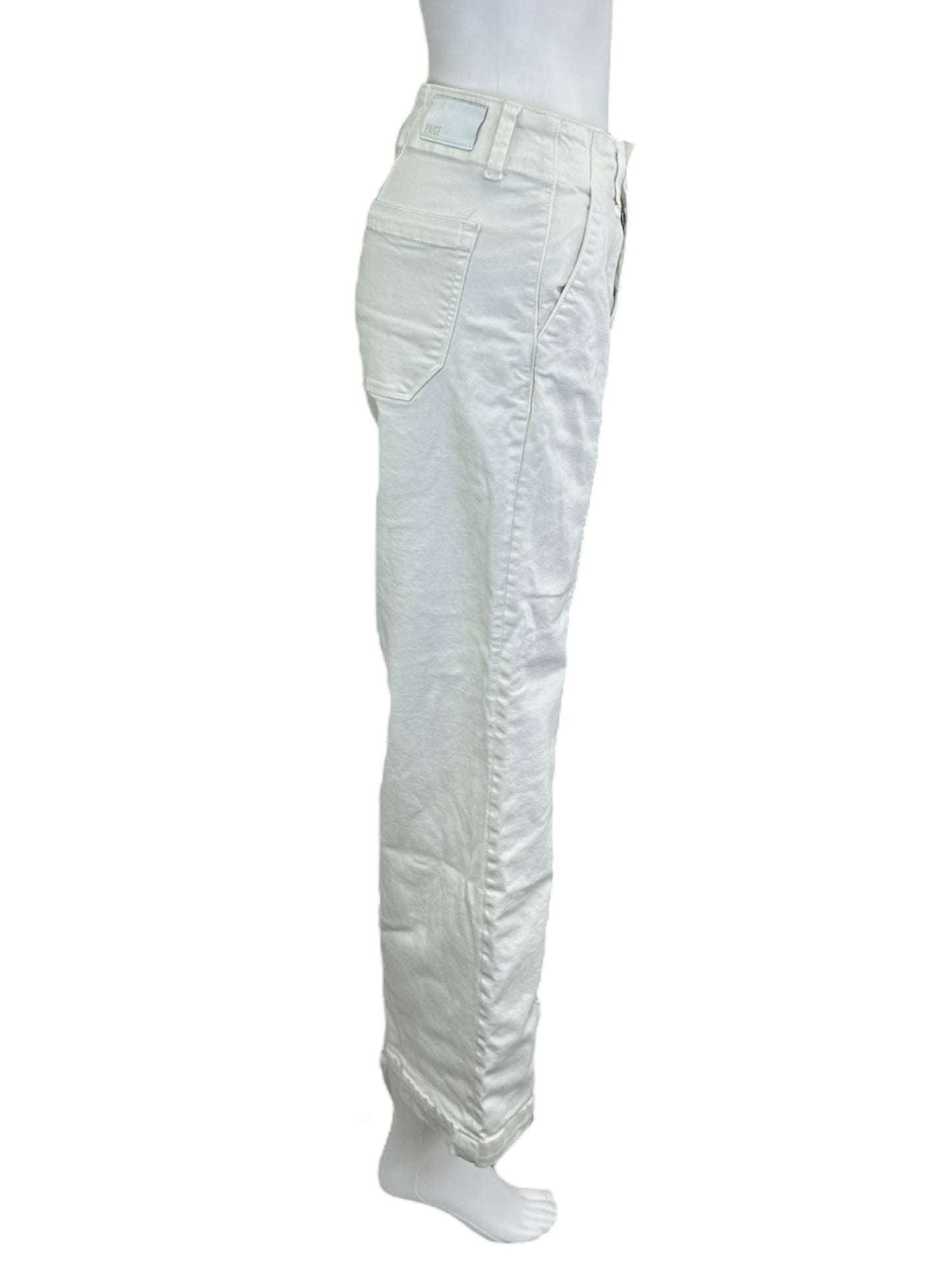 PAIGE White Wide Leg Jean Size 27