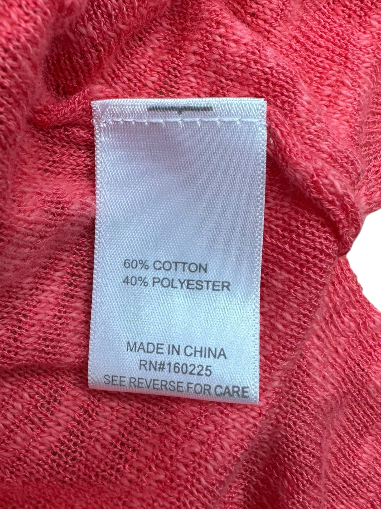 Stitch drop Red Knit Top Size S