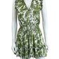 Anna Cate White and Green Casual Dress Size XS