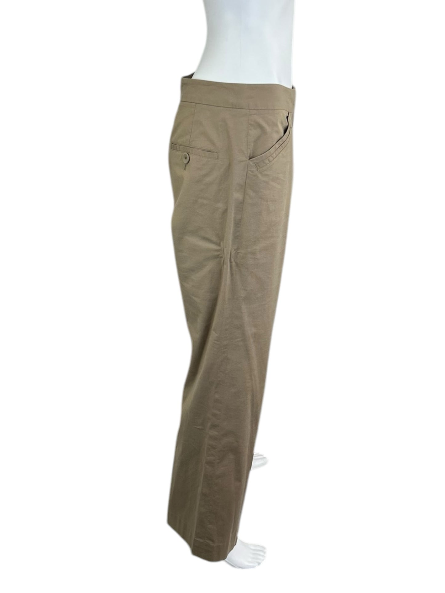 ETCETERA Light Brown Straight Leg Pants Size 6