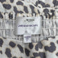 LAVENDER BROWN Leopard Print Linen Sundress Size S