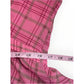 Saltwater Luxe Pink Plaid Tiered Maxi Dress Size XL