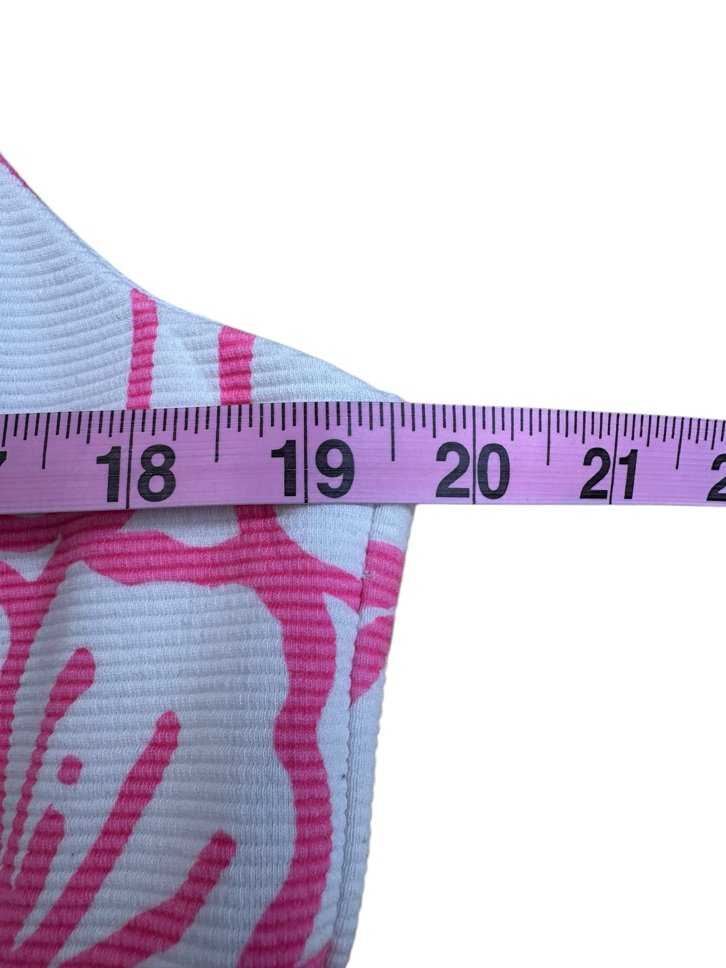 Lilly Pulitzer Pink and White Mini Dress Size XL