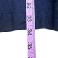TAHARI Navy Linen Blend Shift Dress Size 14
