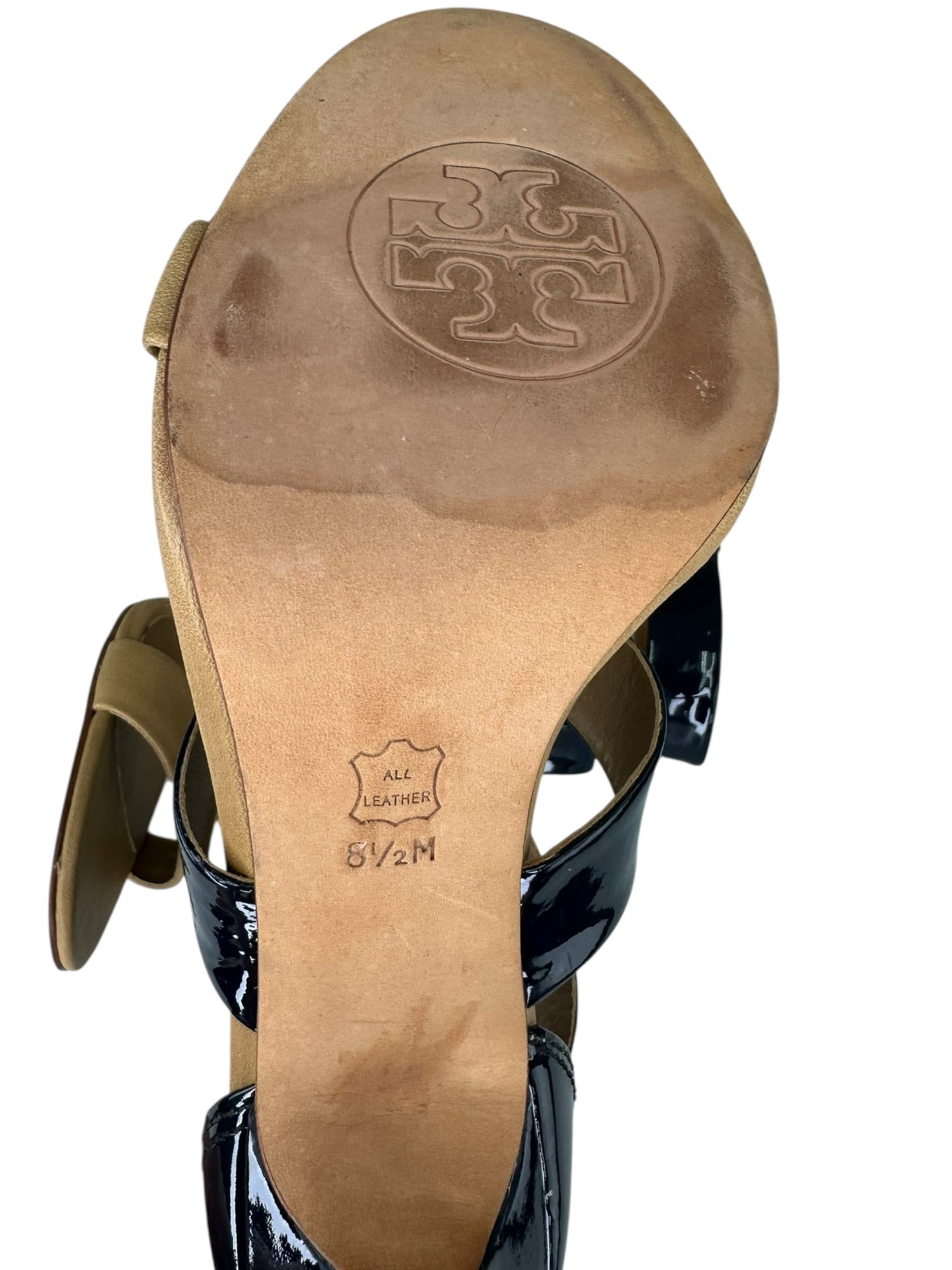 Tory Burch Danielle Caged Leather Sandal Pumps Size 8.5