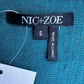 NIC & ZOE Teal Asymmetrical Hem Tank Size S