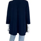 chicos NWT Navy Travelers Corset Cardigan Size S