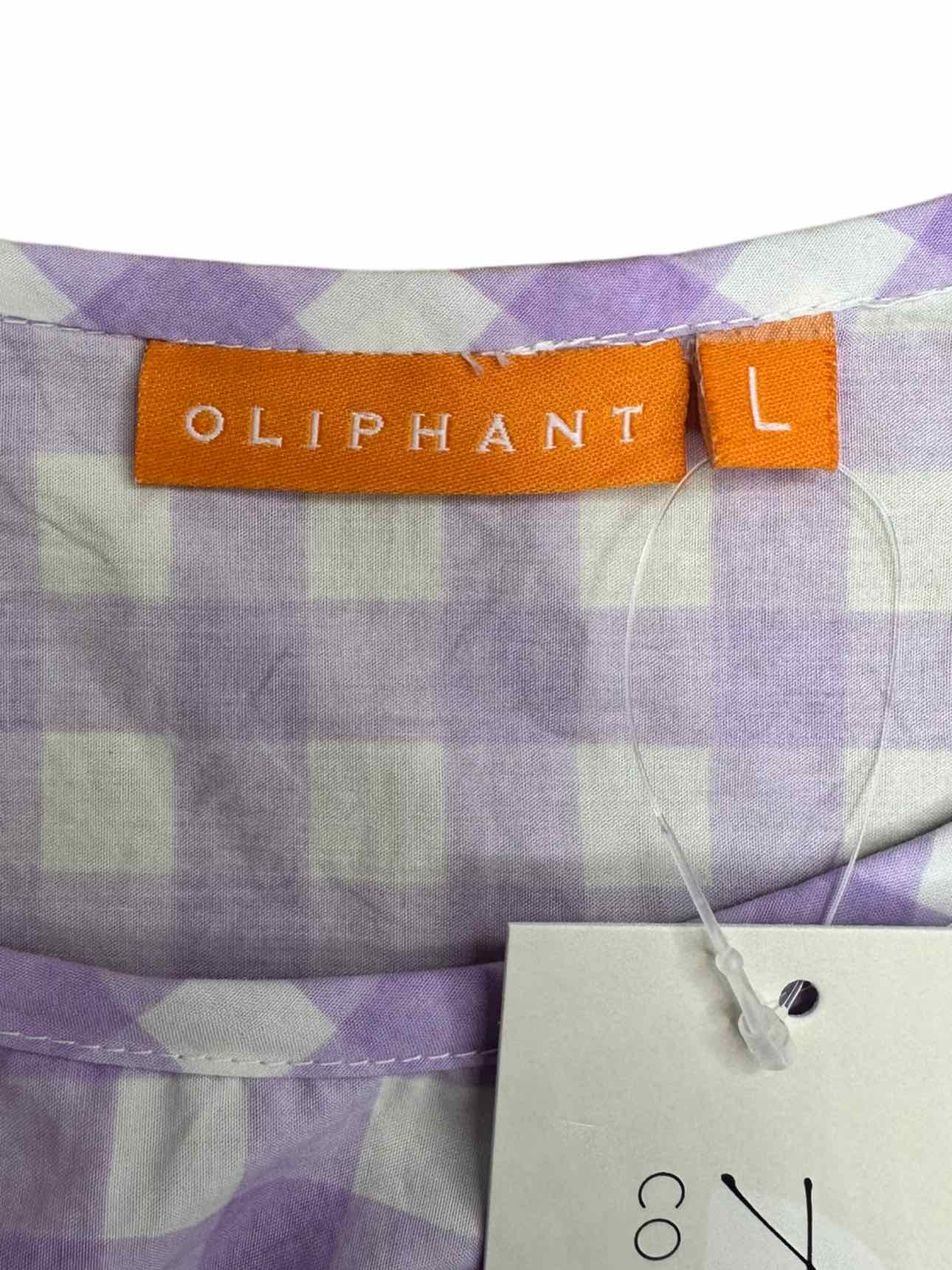 OLIPHANT Gingham Print Casual Dress Size L