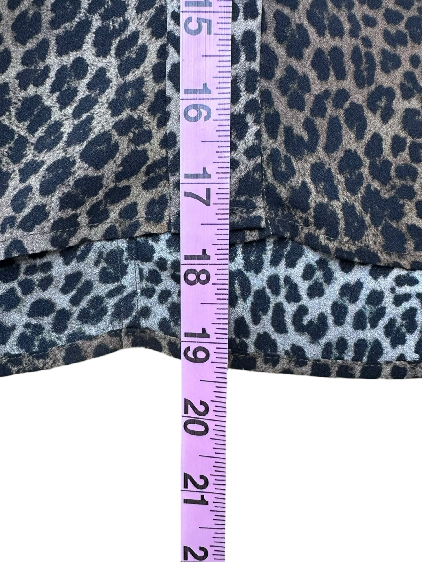 FRAME 100% Silk Leopard Print Top Size XS