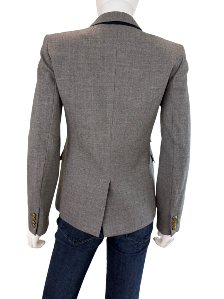 J. Crew Gray Wool Schoolboy Blazer Size 4