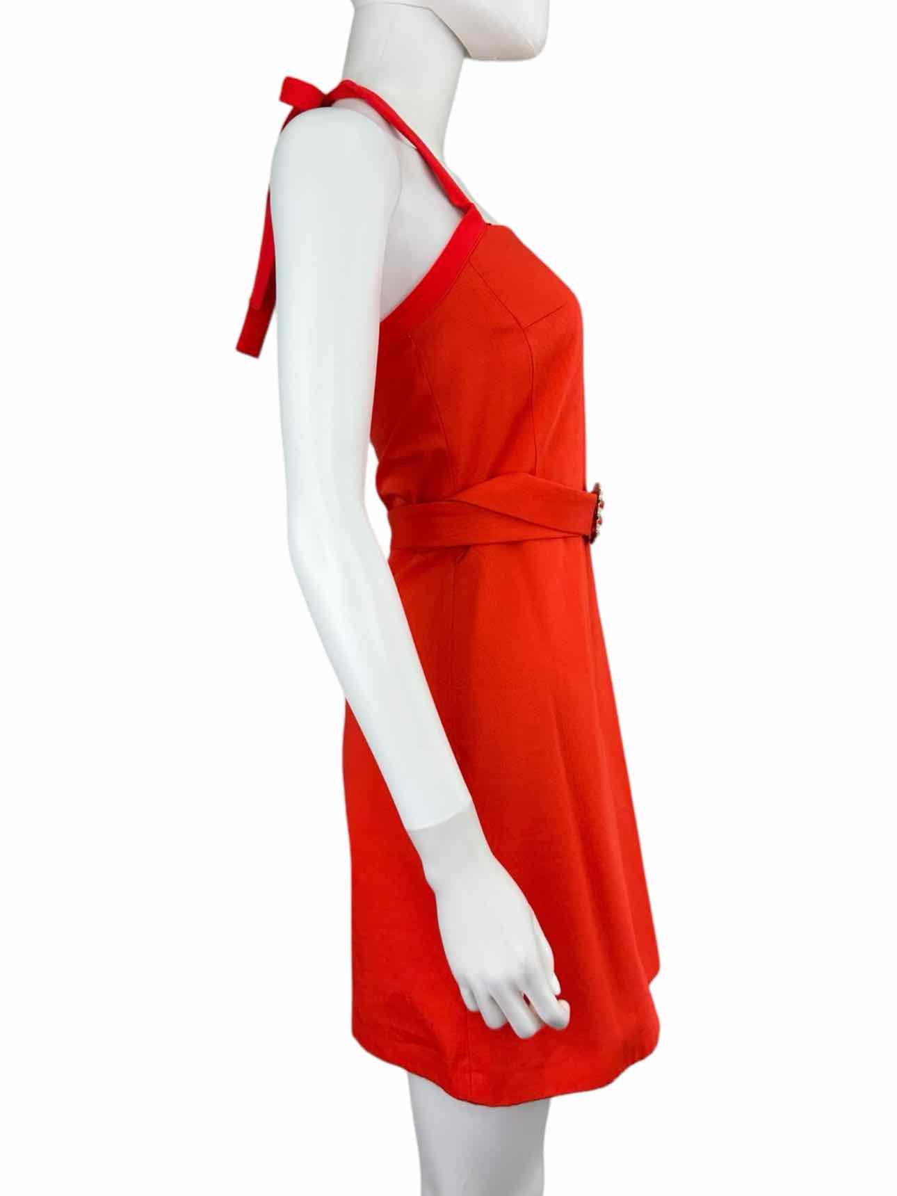 Tara Jarmon Red Halter Mini Cocktail Dress Size XS