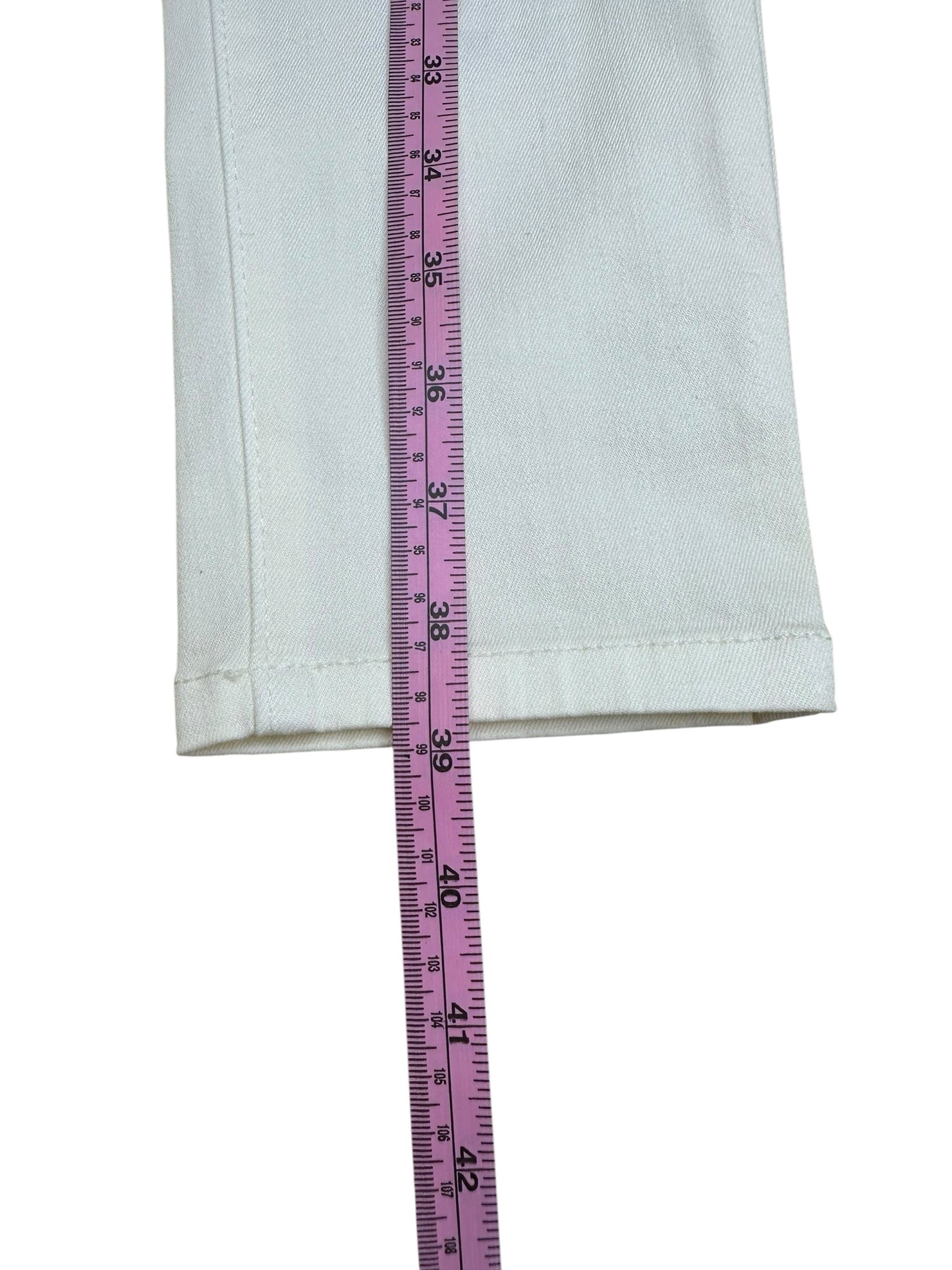 VIZCAINO Cream Skinny Jeans Size 26