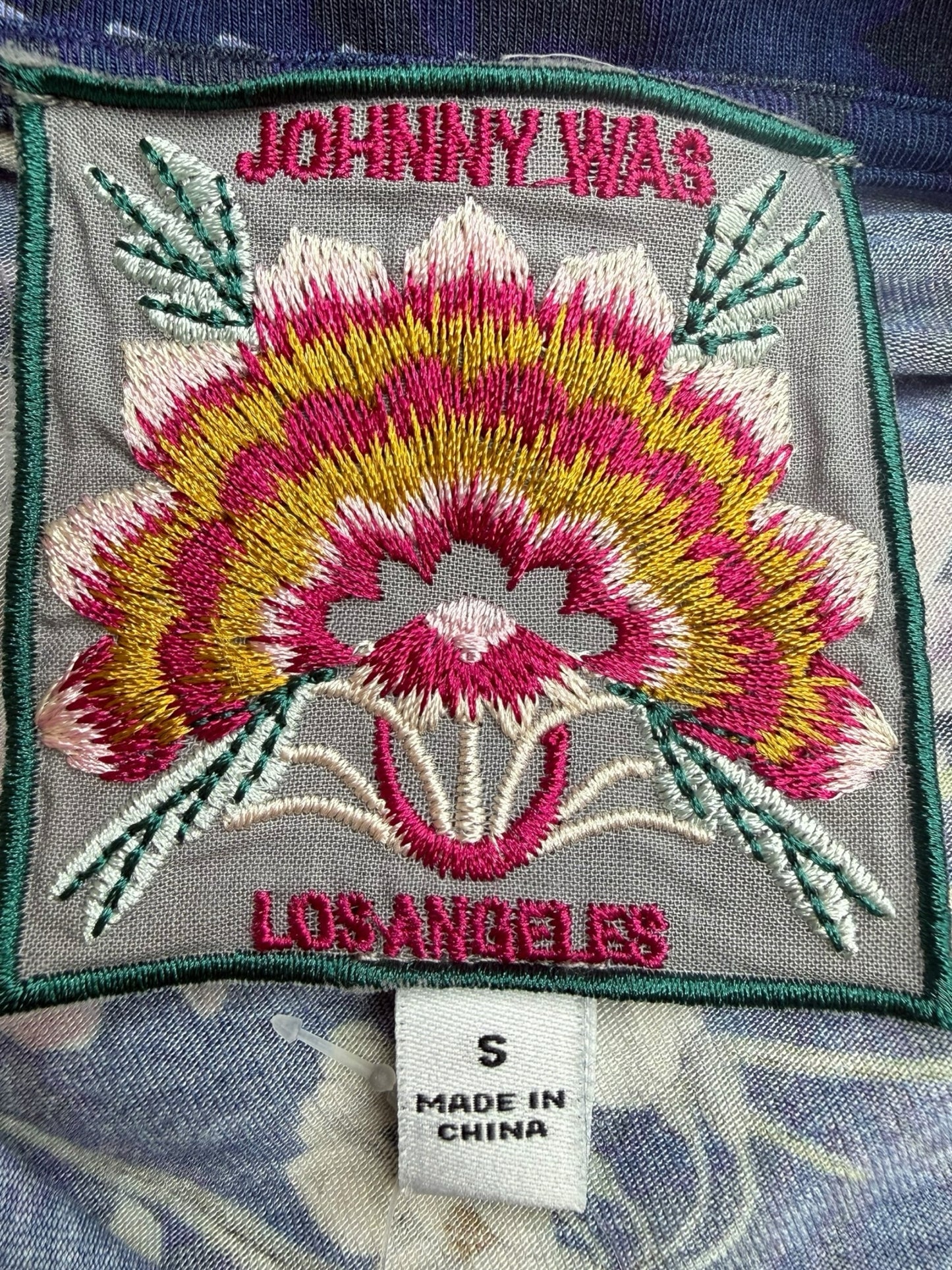 Johnny Was Navy Willowa Polo Tunic Dress Size S