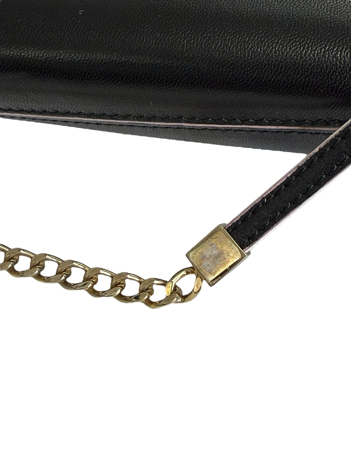 JIMMY CHOO Black Leather Oversized Sierra Convertible Cluch Handbag