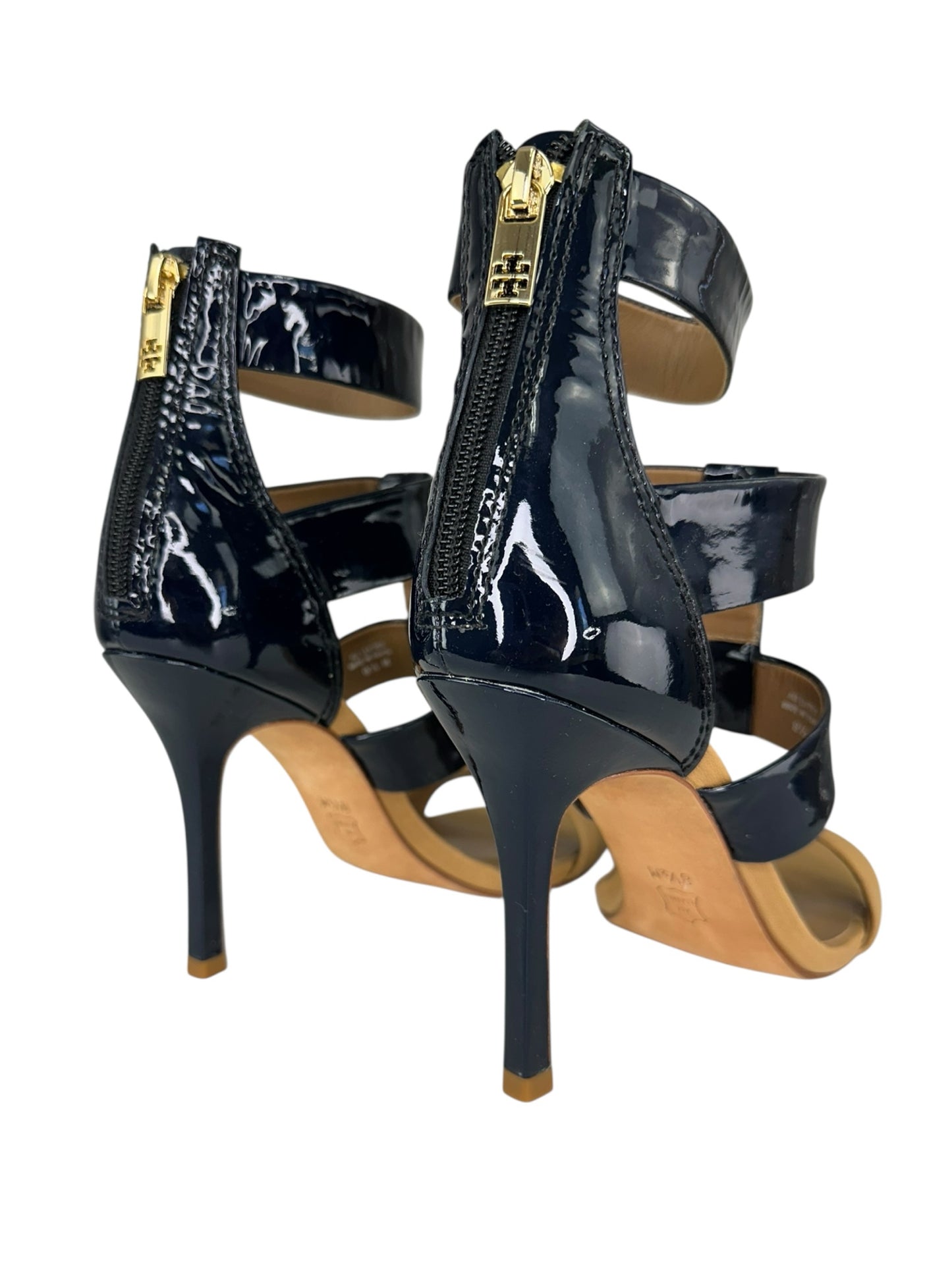 Tory Burch Danielle Caged Leather Sandal Pumps Size 8.5